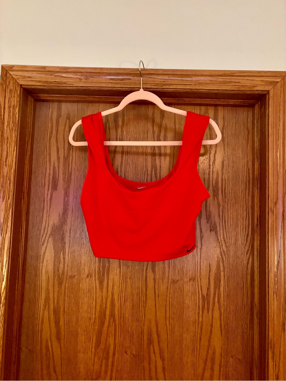 Nike Red Scoop Swim Tank Top